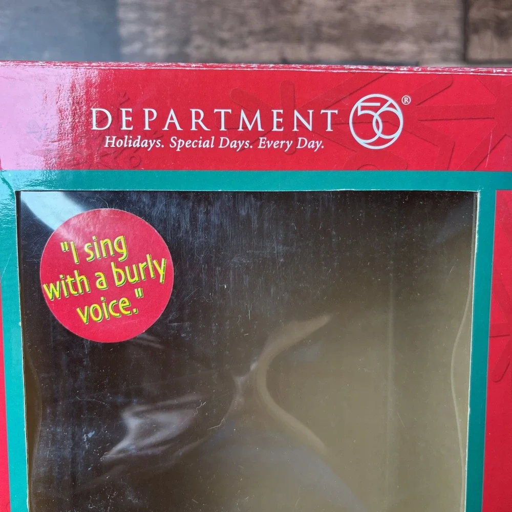 Vintage 2003 Dept 56 Rockin Rollers Moose Skier New Open Box - Works!